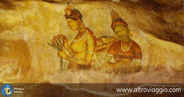Pitture mirali di a Sigiriya painting