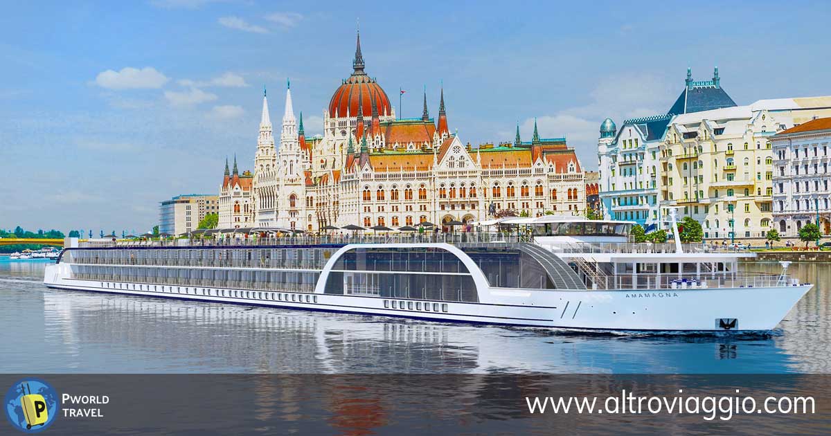 motonave Amamagna sul Danubio a Budapest